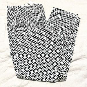 H&M black & white print pants